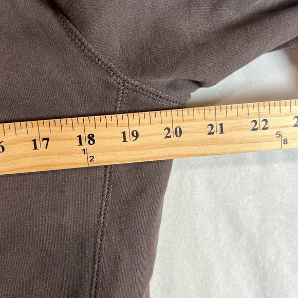 L.L.. Bean Medium Brown Fleece Lined Thick Warm Full Zip Synchilla Sweater Coat - Picture 7 of 9